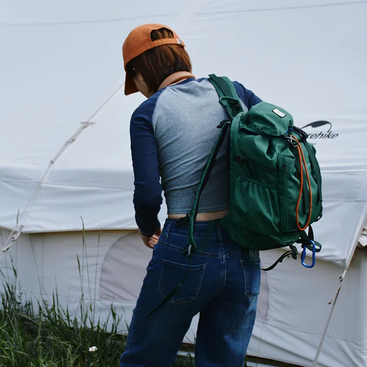 KOUGA Oxford Backpack Unisex Green/Black-2