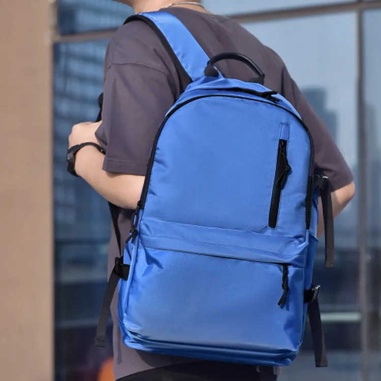 GEERDUN Abrasion Resistant Fabric Backpack Unisex Black/Gray/Blue/Ecru-7