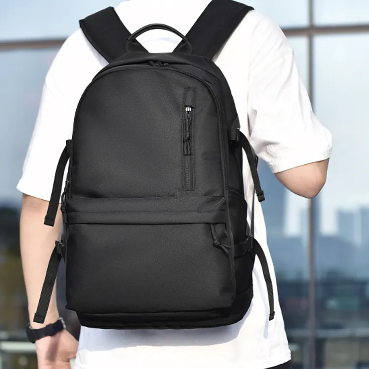 GEERDUN Abrasion Resistant Fabric Backpack Unisex Black/Gray/Blue/Ecru-1