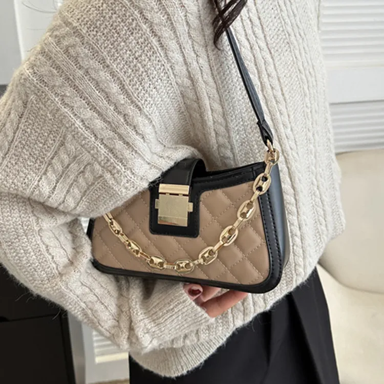 Dusen Kangaroo PU Fashion Small Square Bag, Commuter Bag Regular Women's Multicolor-27