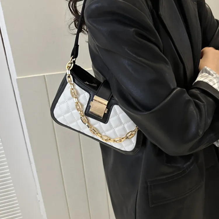 Dusen Kangaroo PU Fashion Small Square Bag, Commuter Bag Regular Women's Multicolor-2
