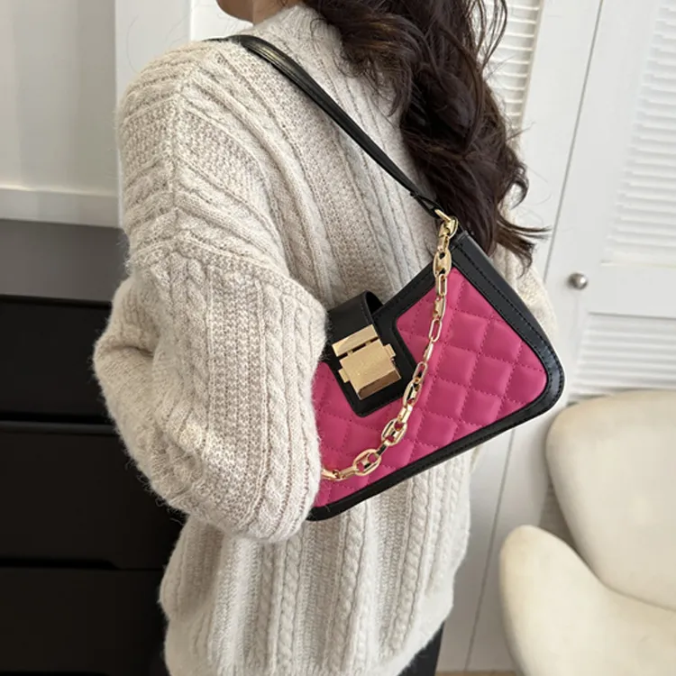 Dusen Kangaroo PU Fashion Small Square Bag, Commuter Bag Regular Women's Multicolor-19
