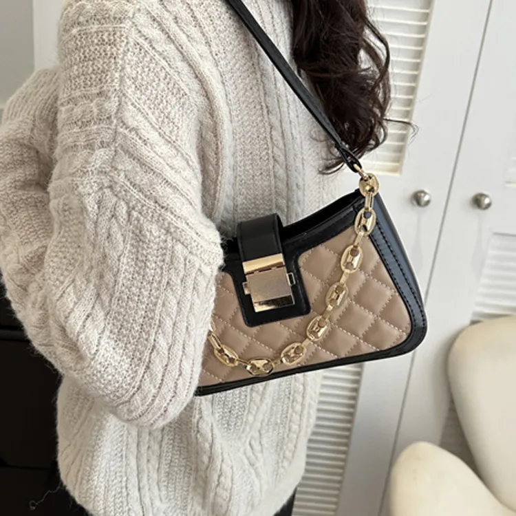 Dusen Kangaroo PU Fashion Small Square Bag, Commuter Bag Regular Women's Multicolor-24