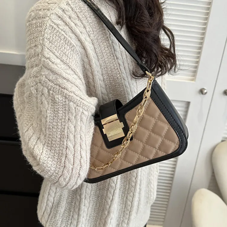 Dusen Kangaroo PU Fashion Small Square Bag, Commuter Bag Regular Women's Multicolor-23