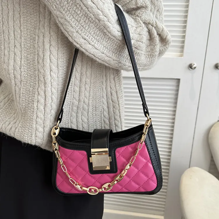 Dusen Kangaroo PU Fashion Small Square Bag, Commuter Bag Regular Women's Multicolor-17
