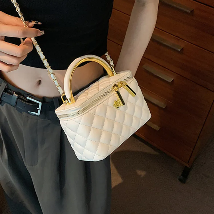 SUPERCUTE PU Handbag, Shoulder Bag, Crossbody Bag Regular Women's White/Silver/Pink/Black-10
