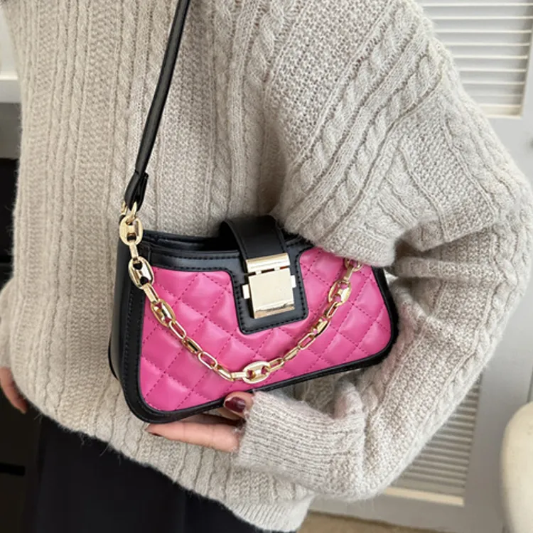 Dusen Kangaroo PU Fashion Small Square Bag, Commuter Bag Regular Women's Multicolor-20