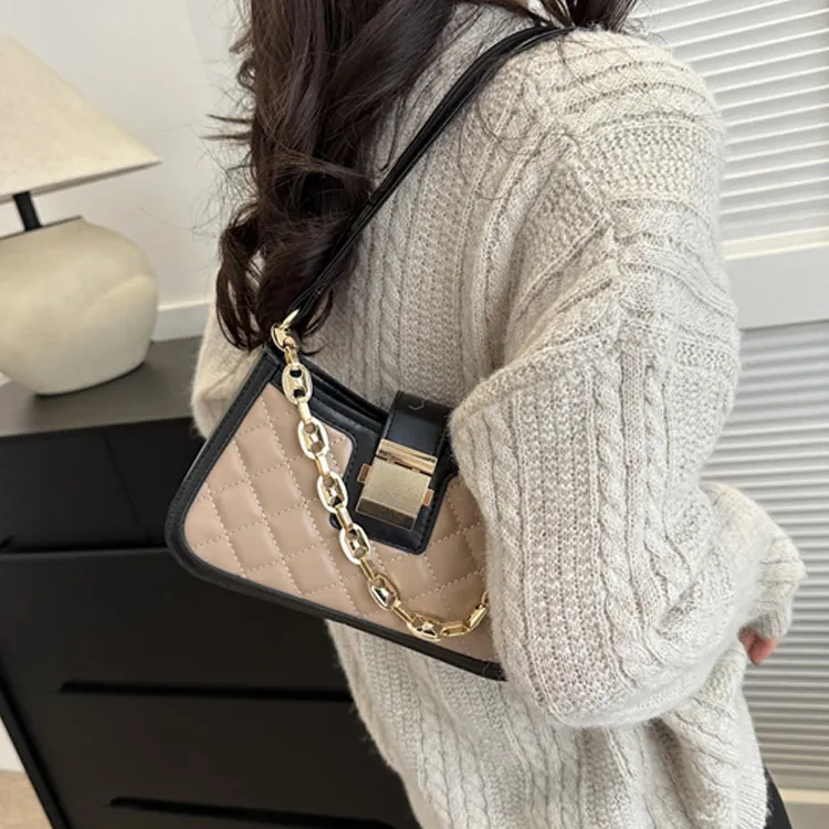 Dusen Kangaroo PU Fashion Small Square Bag, Commuter Bag Regular Women's Multicolor-28