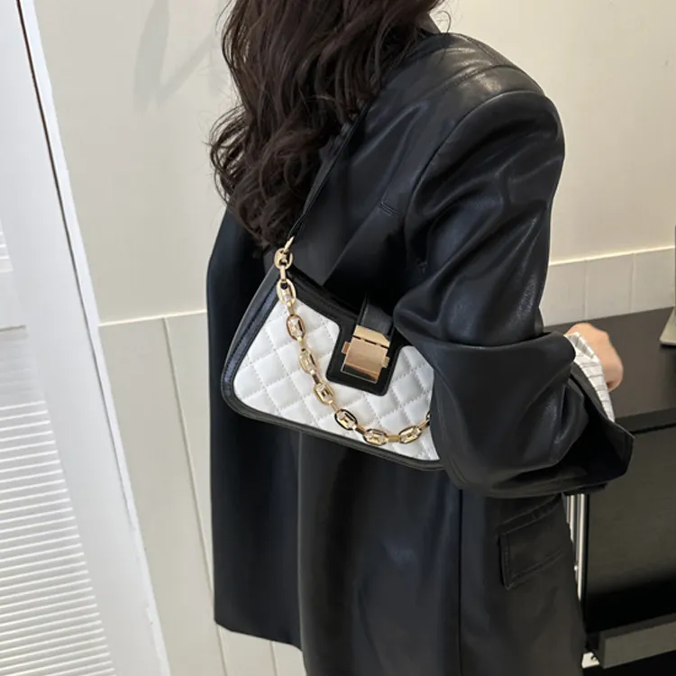 Dusen Kangaroo PU Fashion Small Square Bag, Commuter Bag Regular Women's Multicolor-1