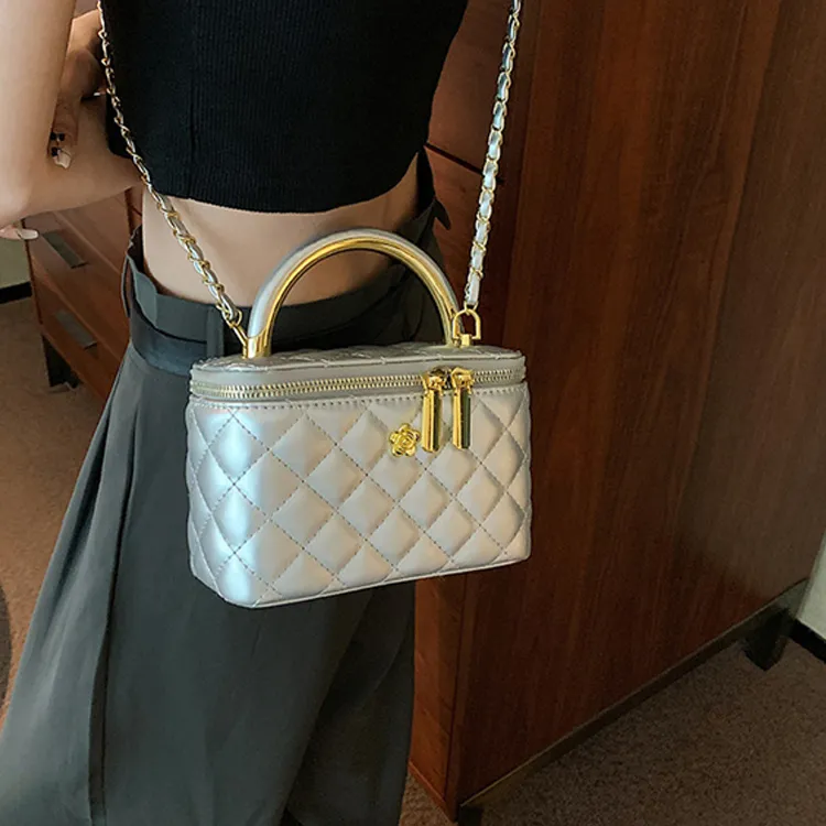 SUPERCUTE PU Handbag, Shoulder Bag, Crossbody Bag Regular Women's White/Silver/Pink/Black-5