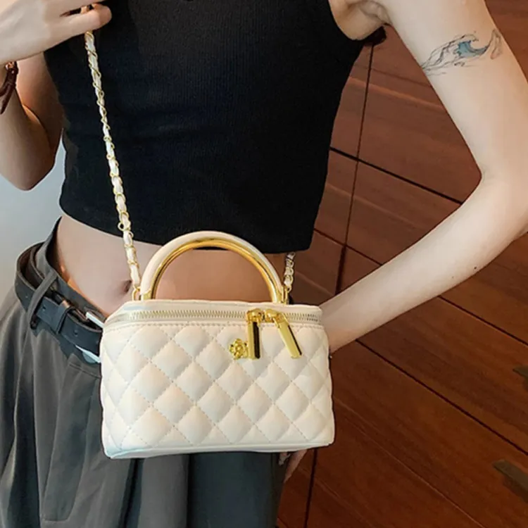 SUPERCUTE PU Handbag, Shoulder Bag, Crossbody Bag Regular Women's White/Silver/Pink/Black-9