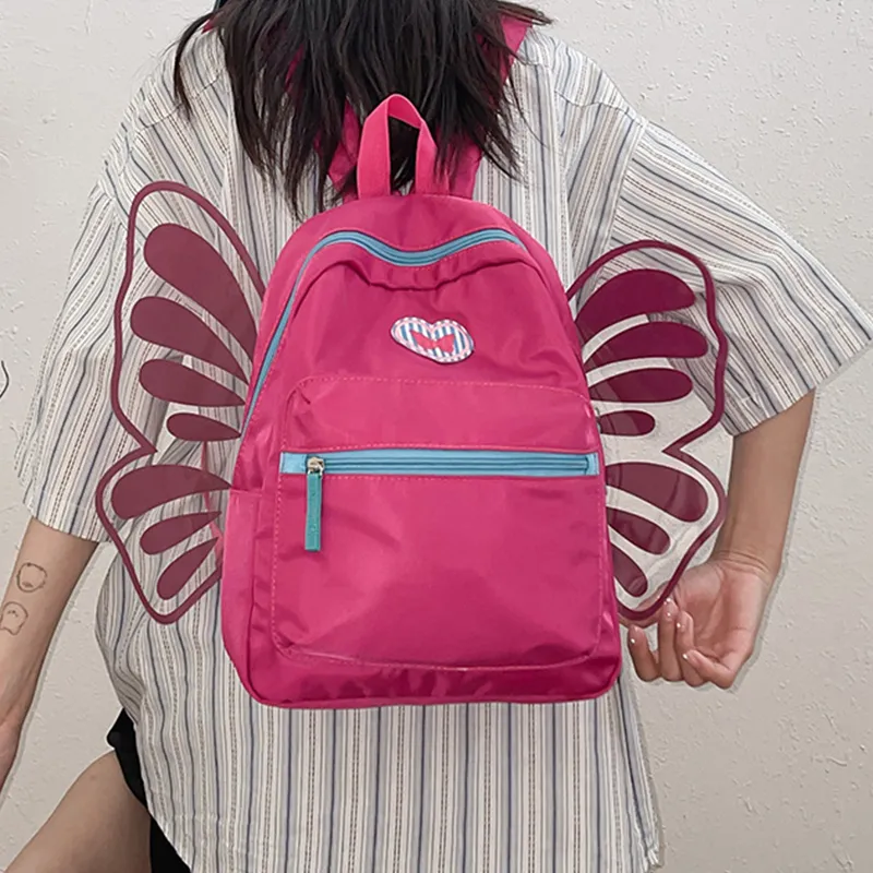 Bywhich Nylon Backpack Regular Women's Rose Red-3