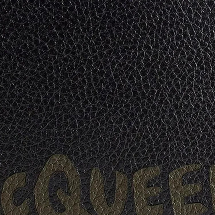 Alexander McQueen Calfskin Wallet Men's Black-4