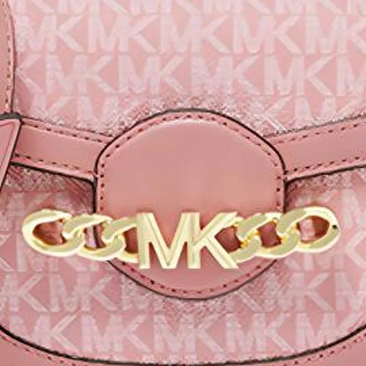 MICHAEL KORS Hally Cow Leather Saddle Bag, Shoulder Bag, Crossbody Bag Extra Small Women's Rose Pink-3