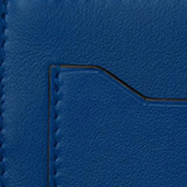 MONTBLANC Grained Calfskin Key Pouch Men's Blue-4