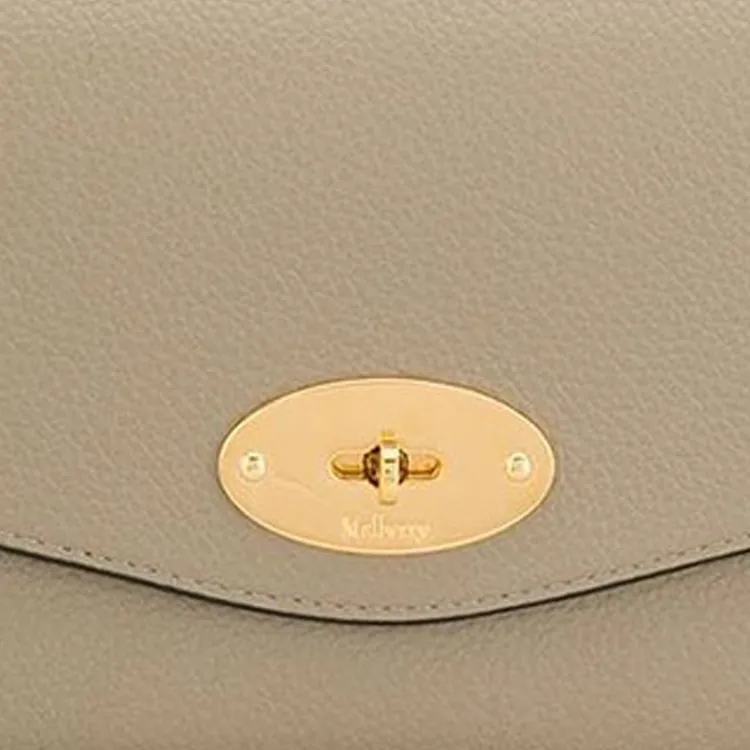 Mulberry Leather Shoulder Bag Women's Gray-3