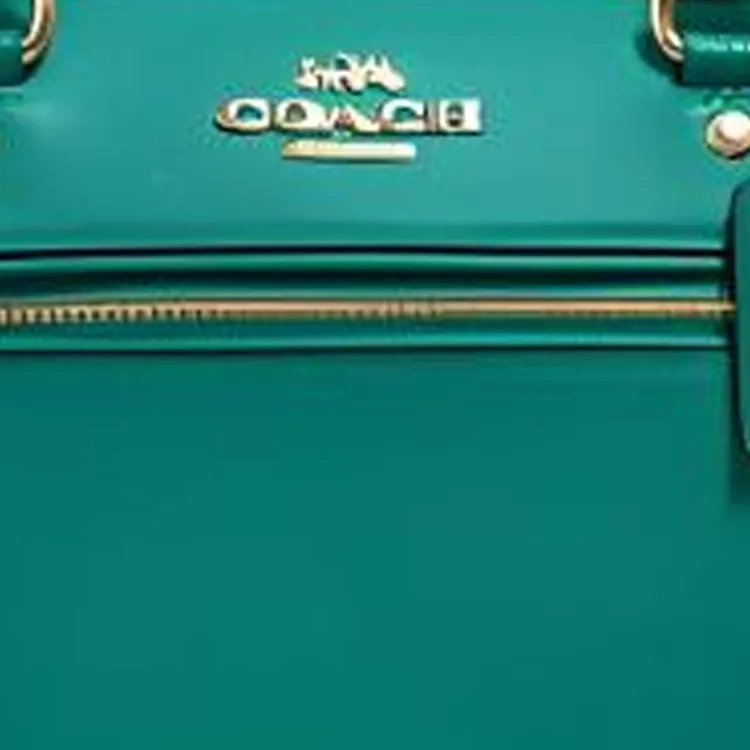 COACH Rowan Leather Handbag Medium Size Women's Emeralds-3