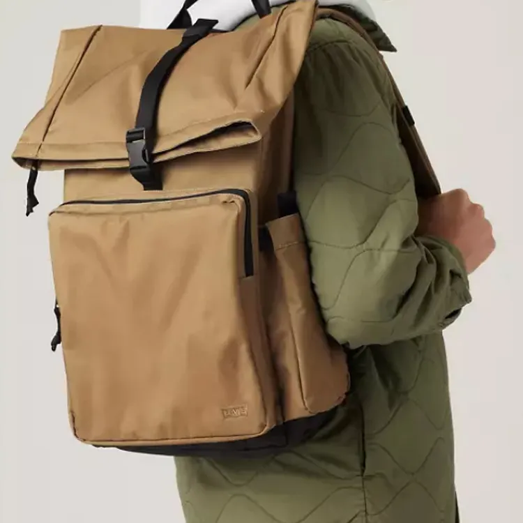 Levi's Polyester Backpack Regular Men's Dark Khaki-3