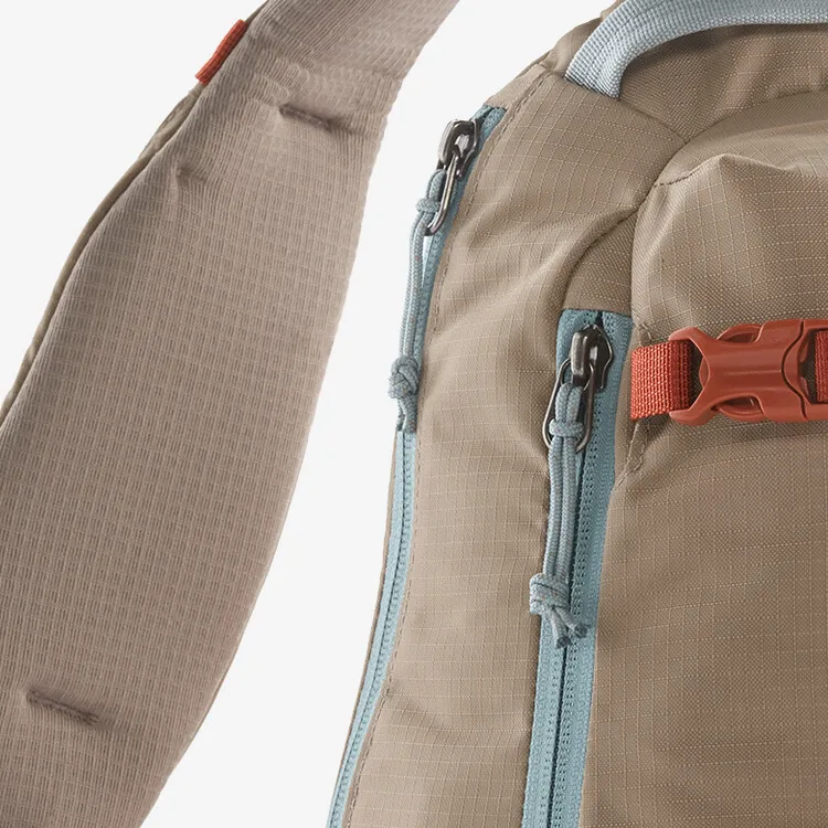 Patagonia Recycled Polyester Shoulder Bag, Sling Bag Regular Unisex Seabird Gray-2