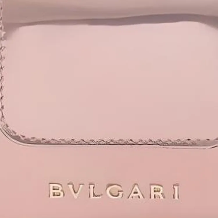 BVLGARI Serpenti Forever Calfskin Credit Card Holder Card Case Women's Pink-4