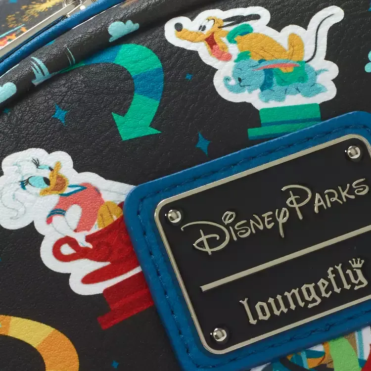 Disney Polyurethane Backpack Mini Women's Black-2