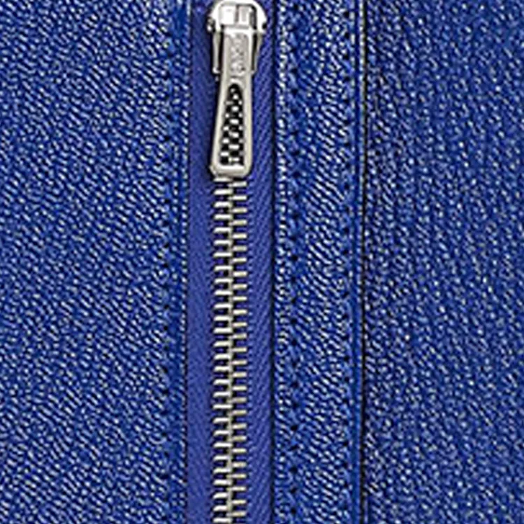 HERMES Bearn Mysore Goat Skin Wallet Women's 7T Electric Blue-3
