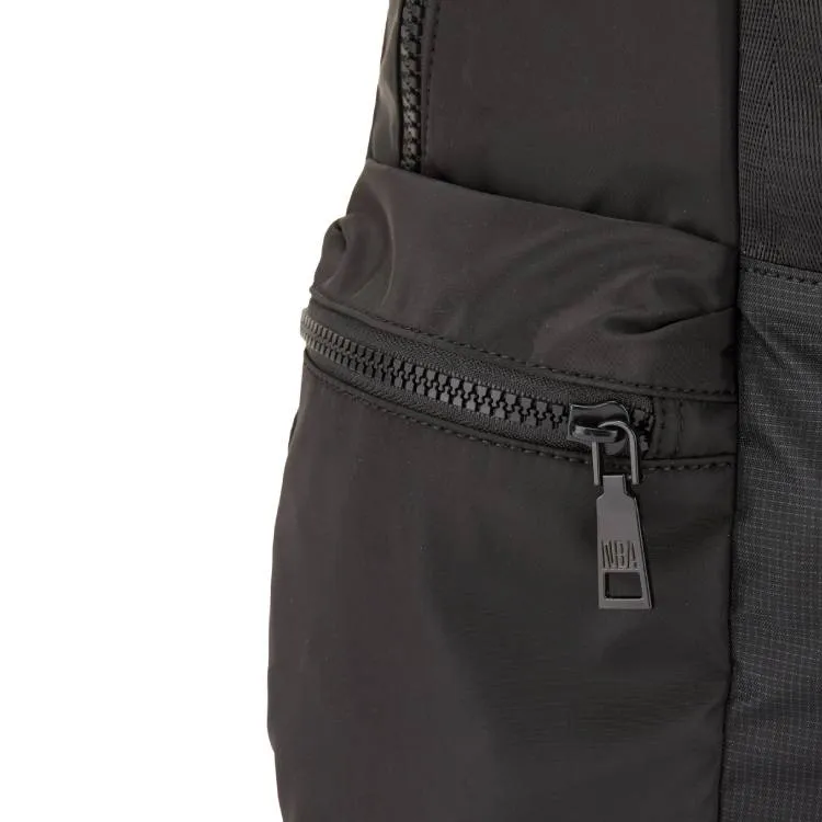 NBA Bulls Matte Finish Material Backpack Unisex Black & Red-3