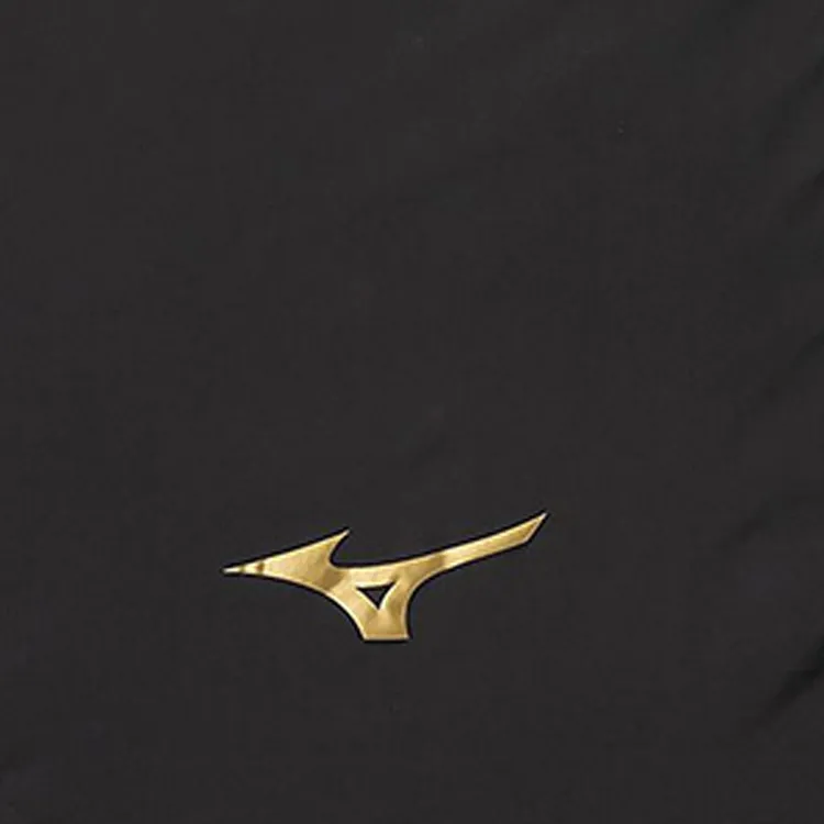 Mizuno Nylon Shoe Bag Storage Bag Unisex Black & Gold-2