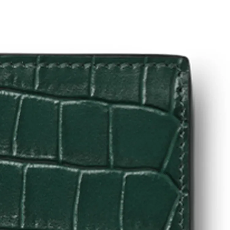 MONTBLANC Meisterstuck Cow Leather Patchwork Wallet Men's British Green-3