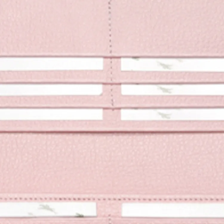 LONGCHAMP Le Foulonné Leather Wallet Women's Soft Pink-4