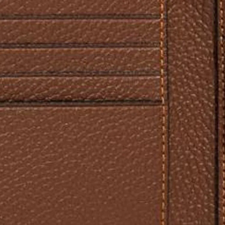 COACH Card Case Glossy Pebbled Leather Card Holder Wallet Small Size Women's Dark Brown-4