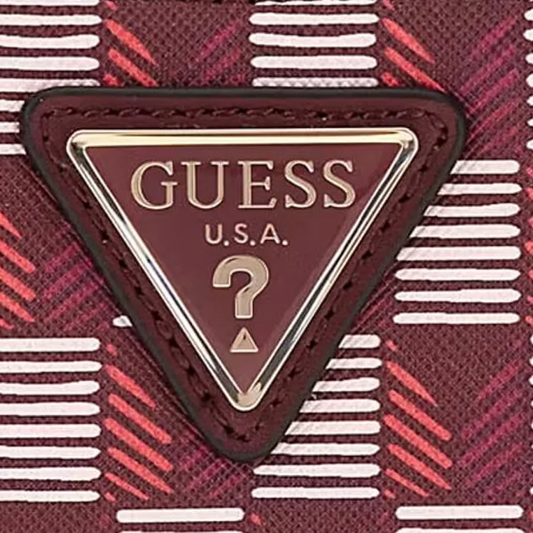 GUESS PU Polyurethane Wallet Mini Women's Red-4