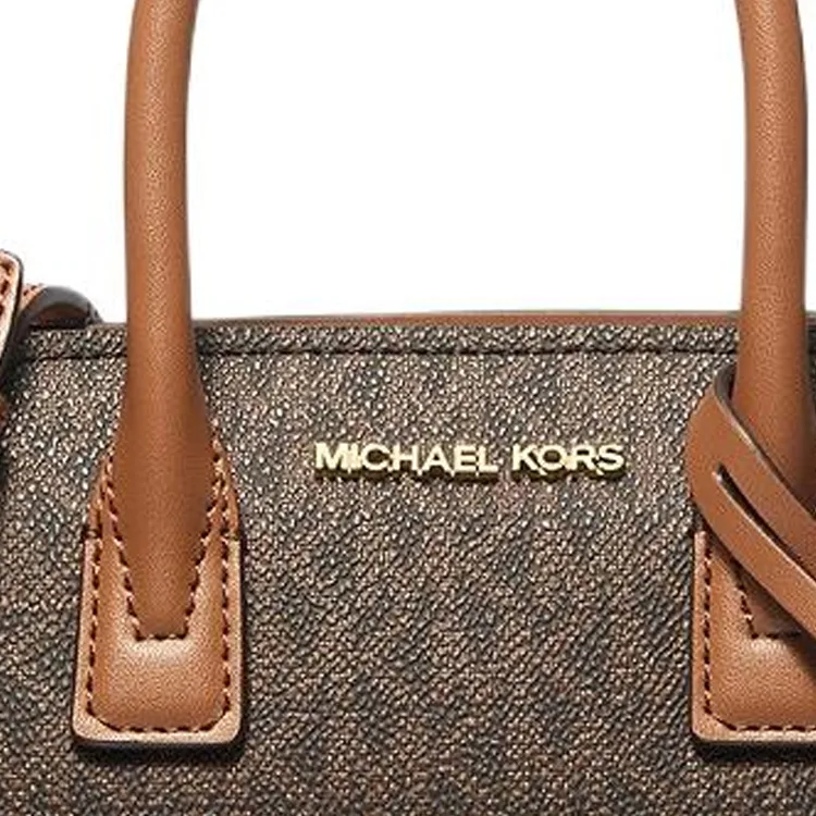 MICHAEL KORS Avril Cotton One Shoulder Handbag Extra Small Women's Brown-2