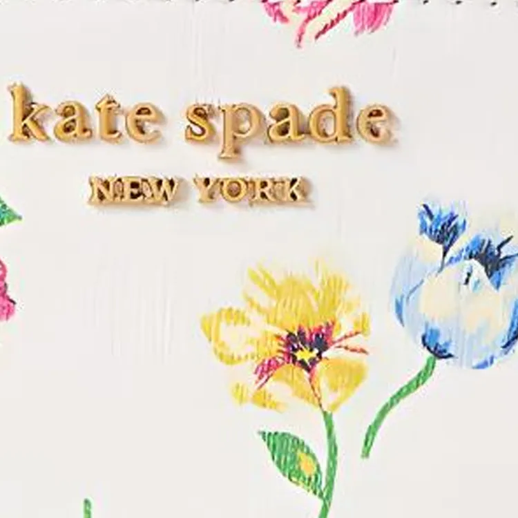Kate Spade Leather Trim Coin Purses Wallets Small Size Women's Cream White-4