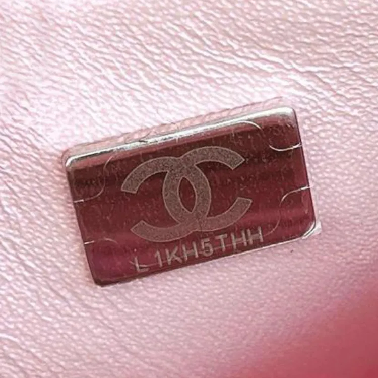 CHANEL Calfskin Crossbody Bag, Shoulder Bag Mini Women's Pearl Pink-1