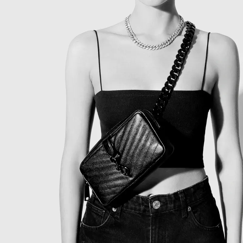 REBECCA MINKOFF Genuine Leather Fanny Pack Women's Black-4