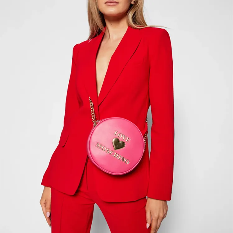 LOVE MOSCHINO Artificial Leather Shoulder Bag Crossbody Bag Women's Pink-5