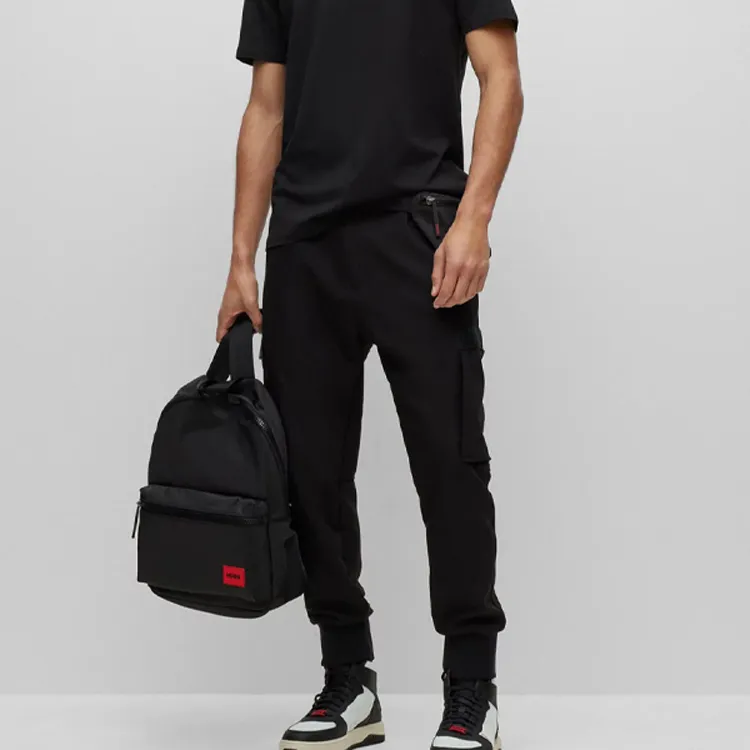 HUGO BOSS Polyester Backpack Men's Black-4