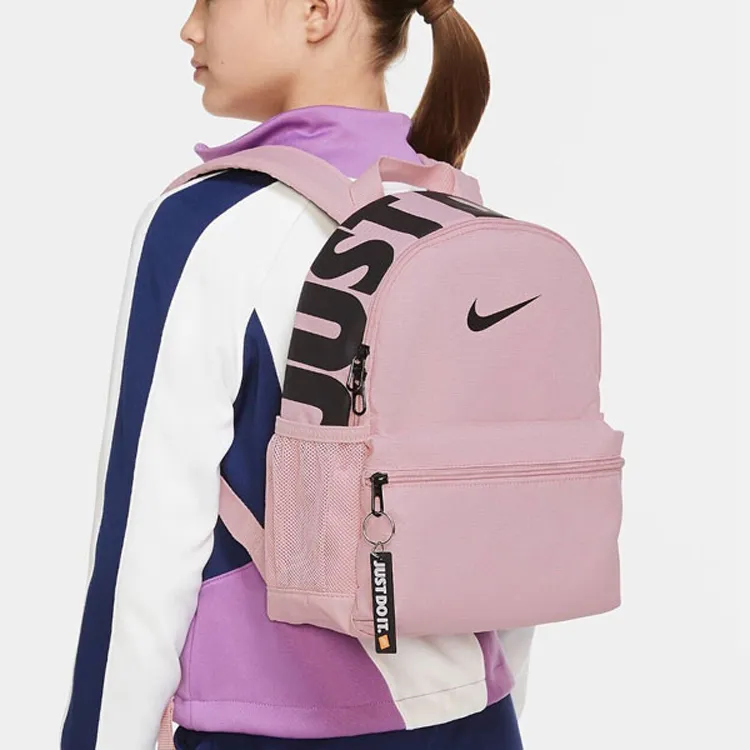 Nike Polyester Backpack Mini Women's Orange Pink-4