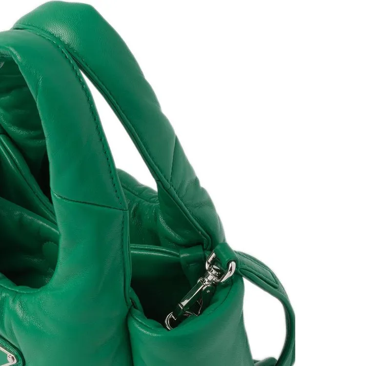 PRADA Leather Handbag Mini Women's Green-4