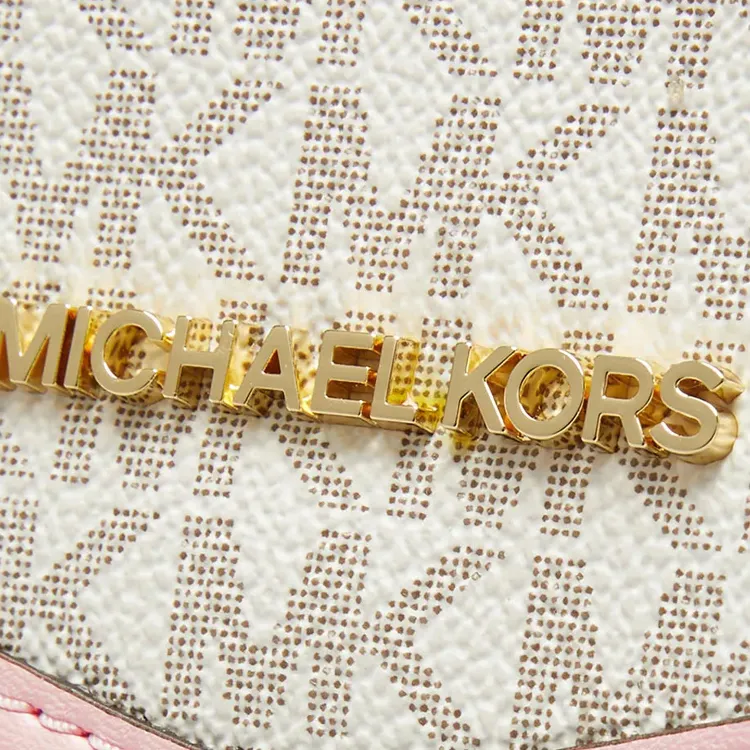 MICHAEL KORS Shoulder Bag Medium Size Women's Vanilla White Pink Multicolor-4