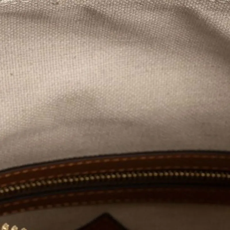 MCM Cow Leather Shoulder Bag, Crossbody Bag Tubas Women's Beige-4