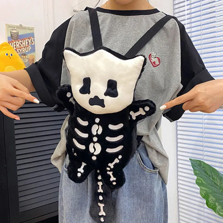 SUPERCUTE PU Backpack Regular Unisex Black-6