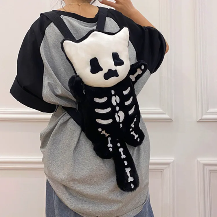 SUPERCUTE PU Backpack Regular Unisex Black-3