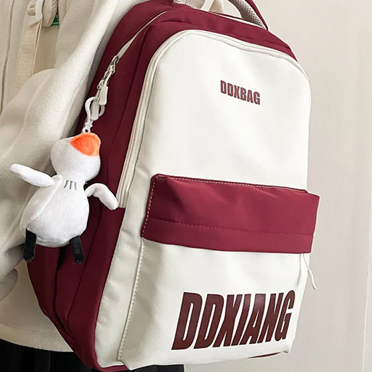 Parker Bear Nylon Backpack Unisex Multicolor-4