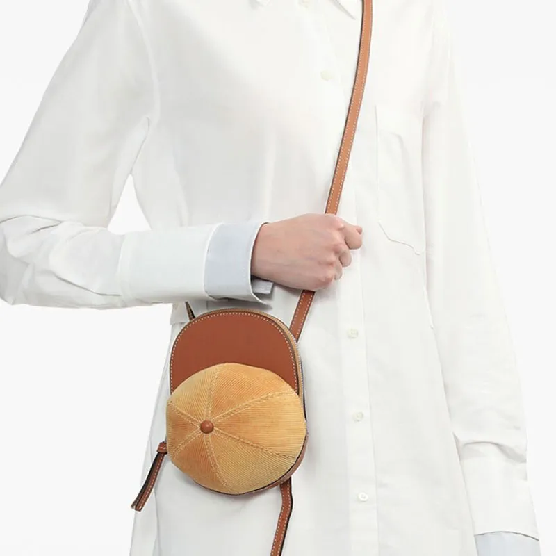 JW Anderson Baseball Cap Motif Zipped Shoulder Bag-4