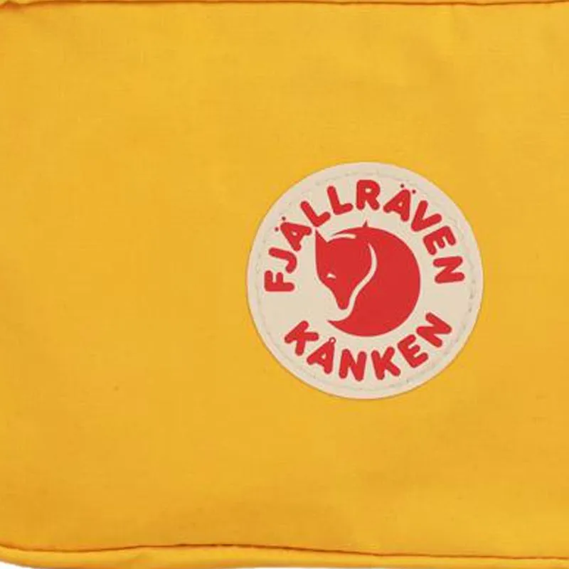 Fjallraven Kanken Polyester Storage Bags Clutches Regular Unisex Warm Yellow-3