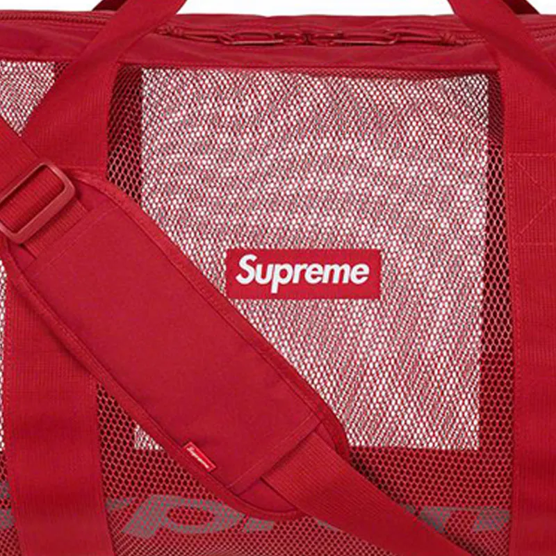 Supreme Spring/Summer 2020 Collection PVC Gym Bag Handbag Tubas Unisex Dark Red-3