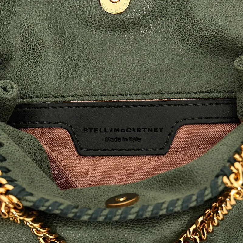 Stella McCartney Falabella Polyester Tote Bag Shopping Bag Handbag Women's Army Green-3