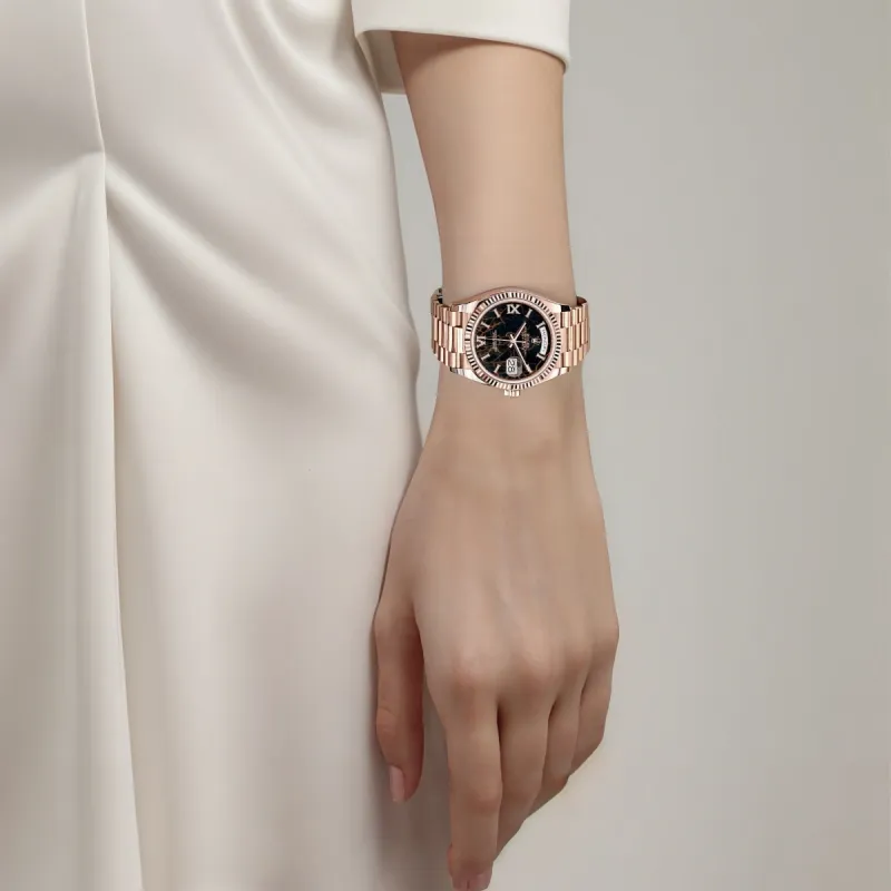 ROLEX Week type Calendar Collection Automatic Mechanical Movement Women's Watch Watch 36mm Black Dial-5